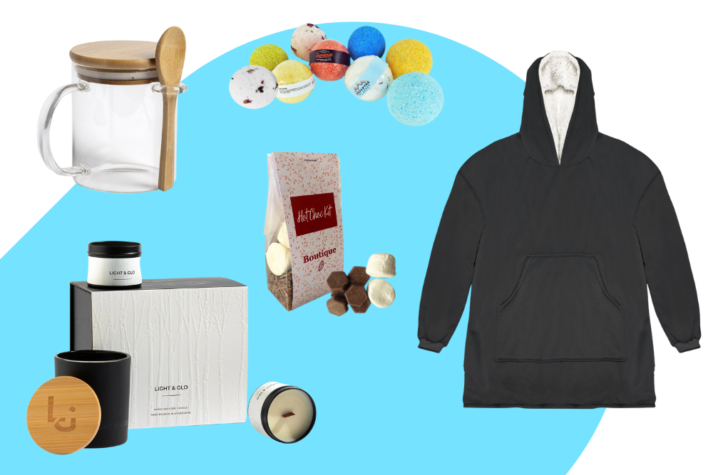 A collage of merchandise suitable for the "home" theme.